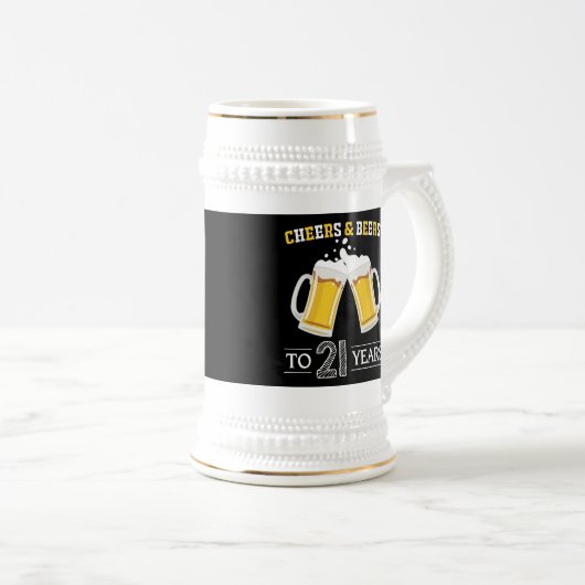 Kaas en bier tot 21 jaar bierpul (Voorkant rechts)