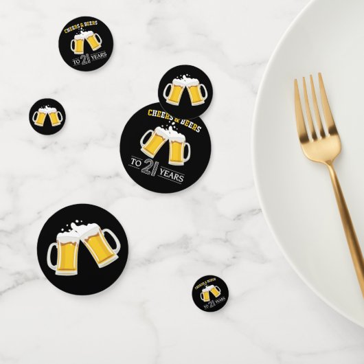 Kaas en bier tot 21 jaar confetti (Groep)