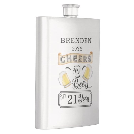 Kaas en bier tot 21 jaar geboortedag  flacon (Rechts)