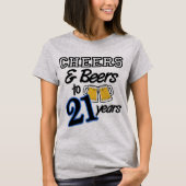 Kaas en bier tot 21 jaar Shirt op zaterdag (Voorkant)