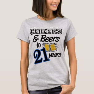 Kaas en bier tot 21 jaar Shirt op zaterdag