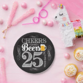 Kaas en bier tot 25 jaar Papier Bord 7 inch (Feest)