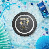 Kaas en bier tot 30 jaar Bord op jaarpapier (Feest)