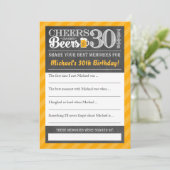 Kaas en bier tot 30 jaar ・ Deel een geheugenkaart Kaart (Staand voorkant)