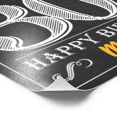 Kaas en bier tot 30 jaar Happy Birthday Sign Foto Afdruk (Hoek)