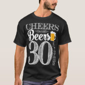 Kaas en bier tot 30 jaar Man T-Shirt (Voorkant)