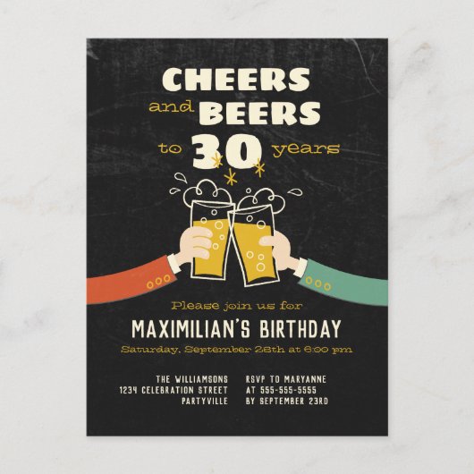 Kaas en bier tot 30 jaar na aanroeping briefkaart (Voorkant)