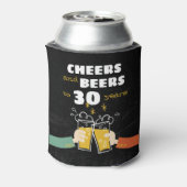 Kaas en bier tot 30 jaar na geboorte blikjeskoeler (Blikje Achterkant)