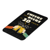 Kaas en bier tot 30 jaar na geboorte magneet (Linkerzijde)