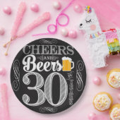 Kaas en bier tot 30 jaar Papier Bord 9" (Feest)