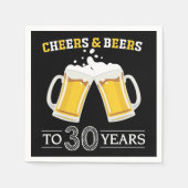 Kaas en bier tot 30 jaar servet (Voorkant)