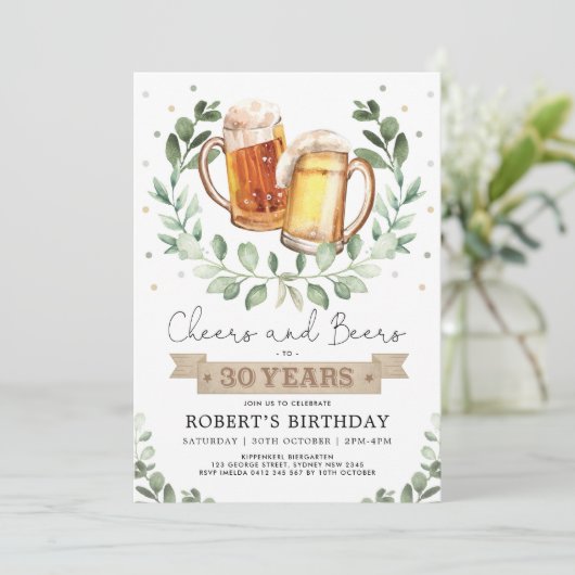 Kaas en bier tot 30 jaar Volwassen Mannen op zater Kaart (Staand voorkant)