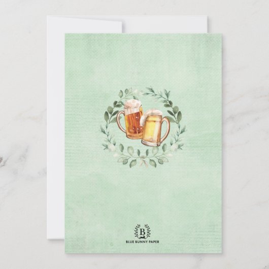 Kaas en bier tot 30 jaar Volwassen Mannen op zater Kaart (Achterkant)