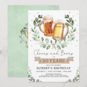 Kaas en bier tot 30 jaar Volwassen Mannen op zater Kaart (Voorkant / Achterkant)