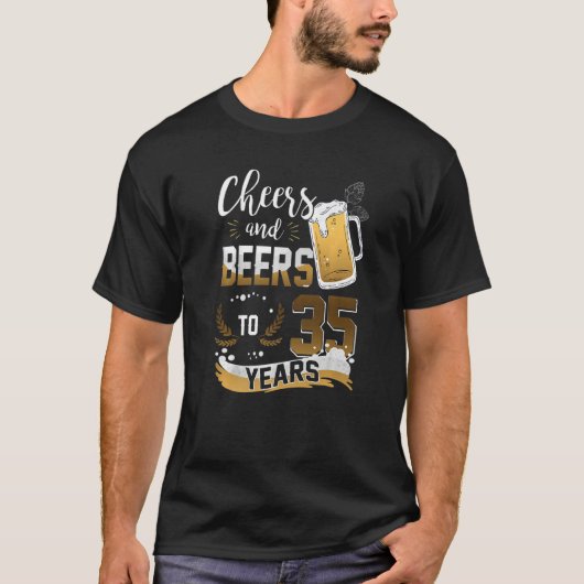 Kaas en bier tot 35 jaar... ik hou van bier en mis t-shirt (Voorkant)