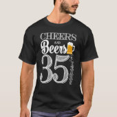 Kaas en bier tot 35 jaar t-shirt (Voorkant)