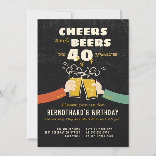 Kaas en bier tot 40 jaar na de Cartoon Kaart (Voorkant)