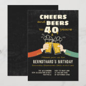 Kaas en bier tot 40 jaar na de Cartoon Kaart (Voorkant / Achterkant)