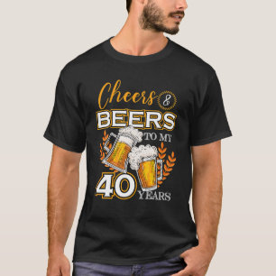 Kaas en bier tot 40 jaar na geboorte Drink T-shirt
