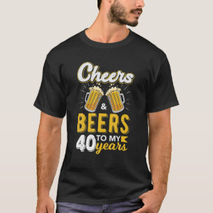 Kaas en bier tot 40 jaar oud, gevierd t-shirt