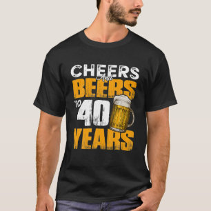 Kaas en bier tot 40 jaar oud zweet t-shirt