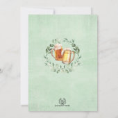 Kaas en bier tot 40 jaar Volwassenen Man Kaart (Achterkant)