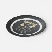 Kaas en bier tot 50 jaar Bord op jaarpapier (Gekanteld)