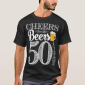 Kaas en bier tot 50 jaar Man T-Shirt (Voorkant)