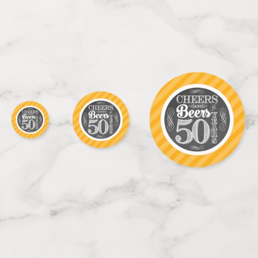 Kaas en bier tot 50 jaar tafelConfetti Confetti (Voorkanten)