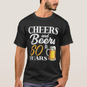 Kaas en bier tot 60 jaar en 60 dagen t-shirt (Voorkant)