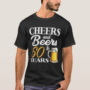 Kaas en bier tot 60 jaar en 60 dagen t-shirt