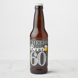 Kaas en bier tot 60 jaar Etiket op bier