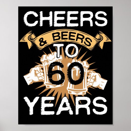 Kaas en bier tot 60 jaar, geboren in 1962 poster (Voorkant)