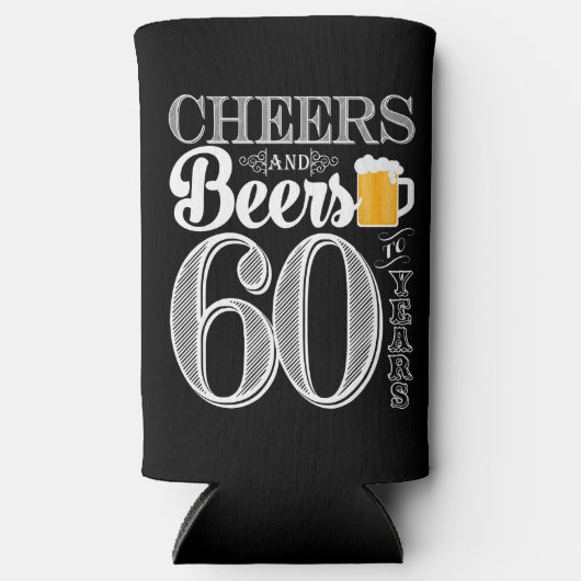 Kaas en bier tot 60 jaar Seltzer Koelbox Seltzer Blikjeskoeler (Voorkant)