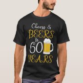 Kaas en bier tot 60 jaar t-shirt (Voorkant)