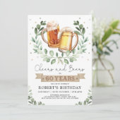 Kaas en bier tot 60 jaar Volwassenen Man Kaart (Staand voorkant)