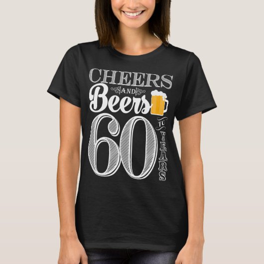 Kaas en bier tot 60 jaar Vrouwen Basis T-Shirt (Voorkant)