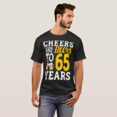 Kaas en bier tot 65 jaar oud Drink 65 jaar T-shirt (Voorkant volledig)