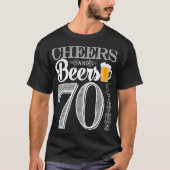 Kaas en bier tot 70 jaar Man T-Shirt (Voorkant)