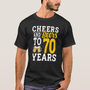 Kaas en bier tot 70 jaar oud Drink 70 jaar T-shirt