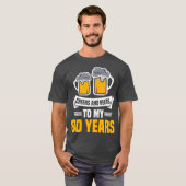 Kaas en bier tot 80 jaar 80 jaar t-shirt (Voorkant volledig)
