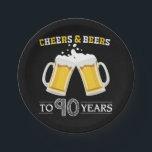 Kaas en bier tot 90 jaar Bord papier<br><div class="desc">Kaas en bier tot 90 jaar Bord papier</div>