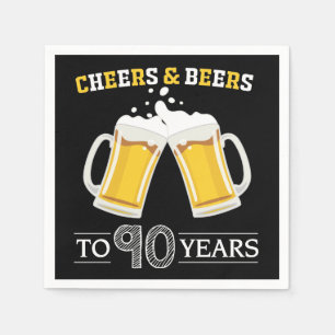 Kaas en bier tot 90 jaar luiers servet