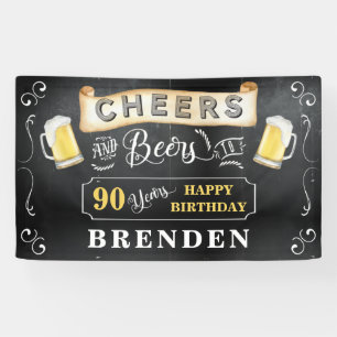 Kaas en bier tot 90 jaar 's avonds feestdag spandoek
