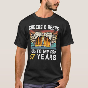 Kaas en bier tot mijn 57e verjaardag 1 t-shirt