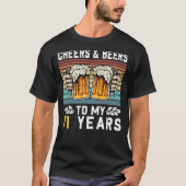 Kaas en bier tot mijn 71e verjaardag 1 t-shirt (Voorkant)