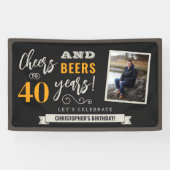 Kaas en bier Verjaardag Foto banner 3x5 (Horizontaal)