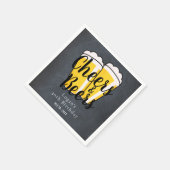 Kaas en bier Volwassendag Chalkboard Servet (Hoek)