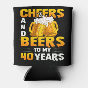 Kaas en bier voor mijn 40-jarige zestigste verjaar blikjeskoeler