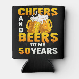 Kaas en bier voor mijn 50-jarige 50ste verjaardag blikjeskoeler